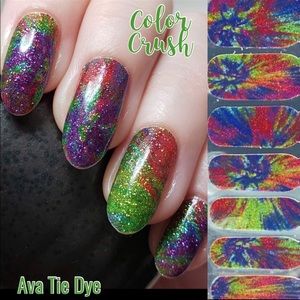 Color Crush Ava Tie Dye nail Polish strips